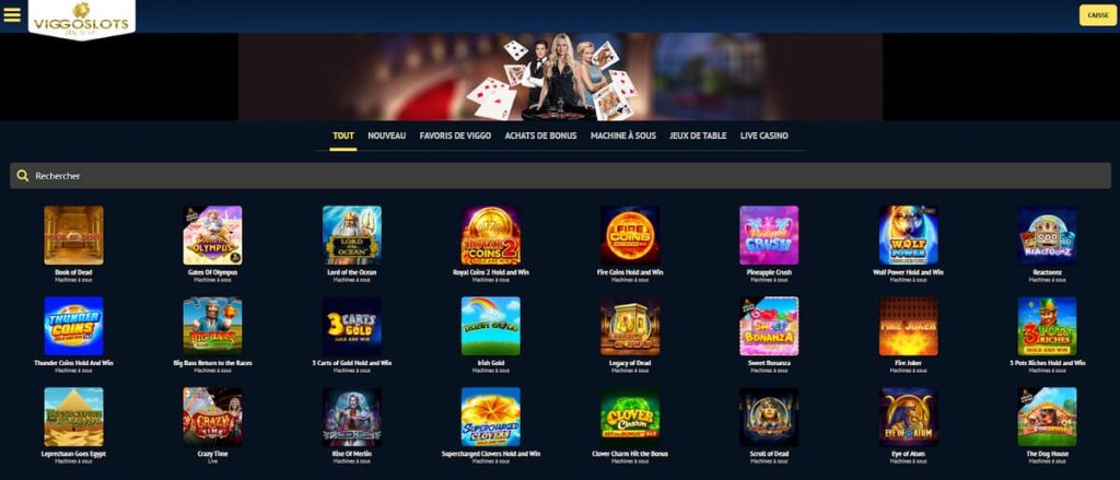 Viggoslots Casino jeux