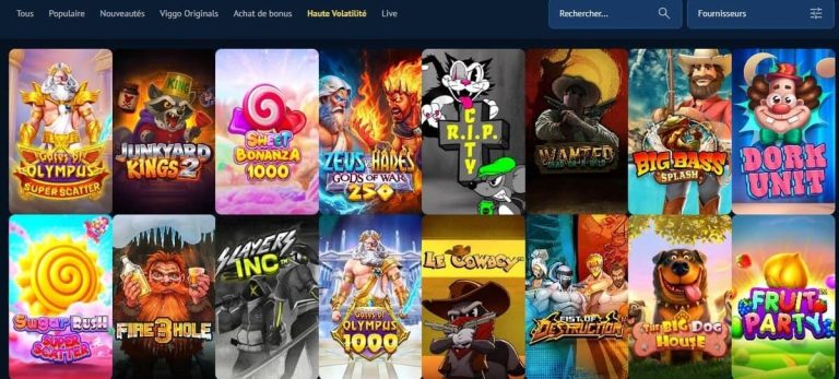 Viggoslots Casino haute volatilité